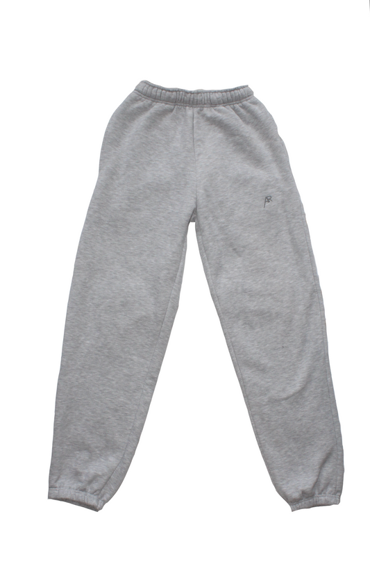 Embroidered Logo Joggers Grey